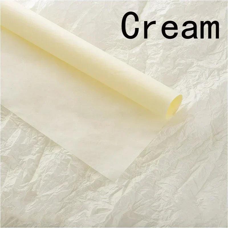 Florist Paper Sheets Bouquet Wrapper (10 Pack) cream by HitMyNeed