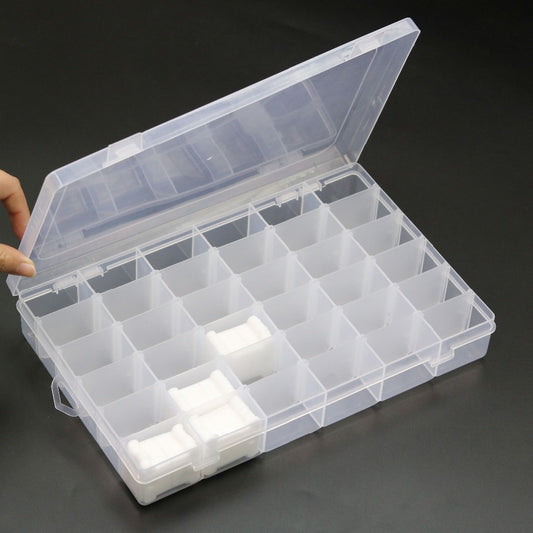 Floss Organizer 36-Grid Transparent Storage Box by HitMyNeed
