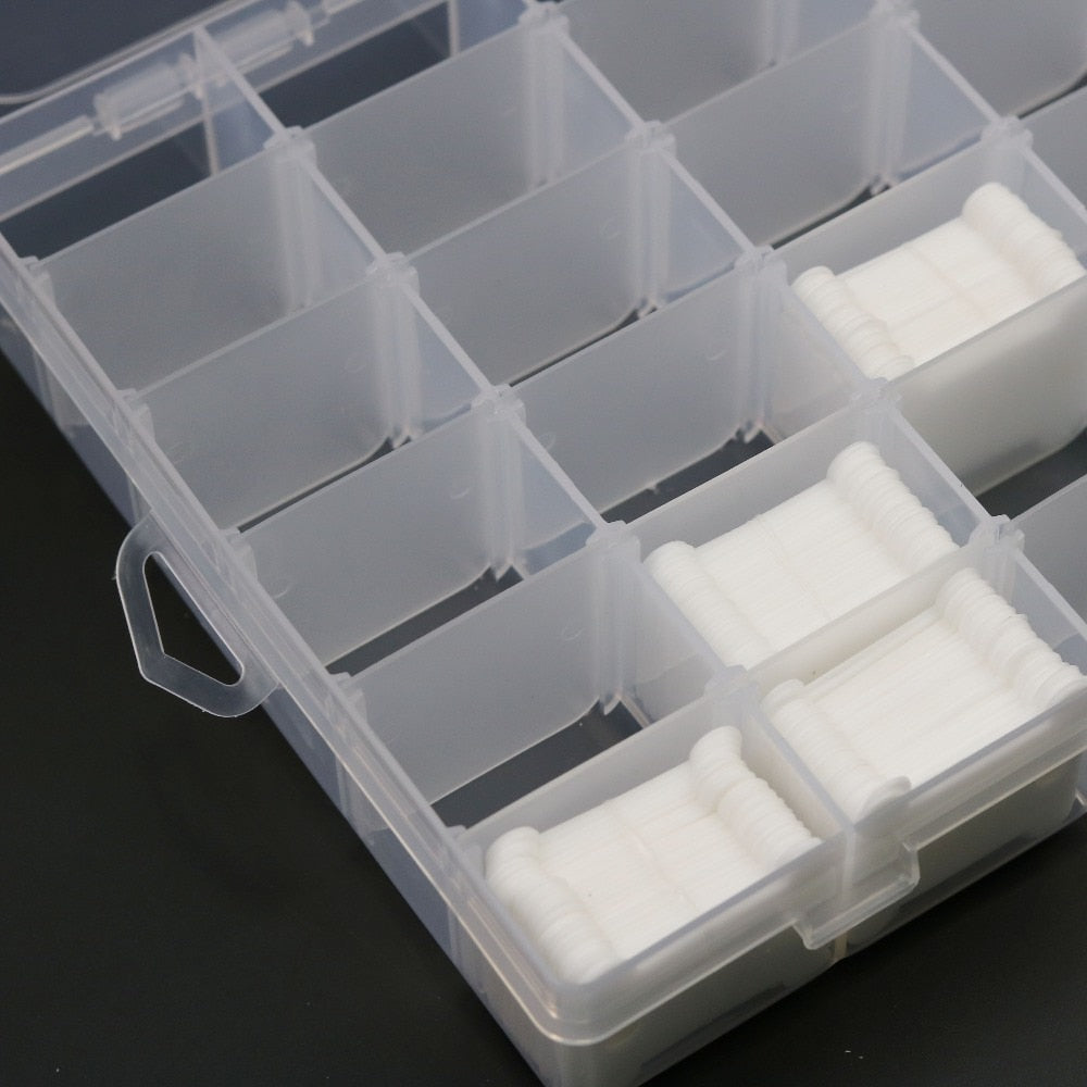 Floss Organizer 36-Grid Transparent Storage Box by HitMyNeed