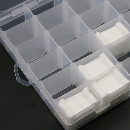 Floss Organizer 36-Grid Transparent Storage Box by HitMyNeed