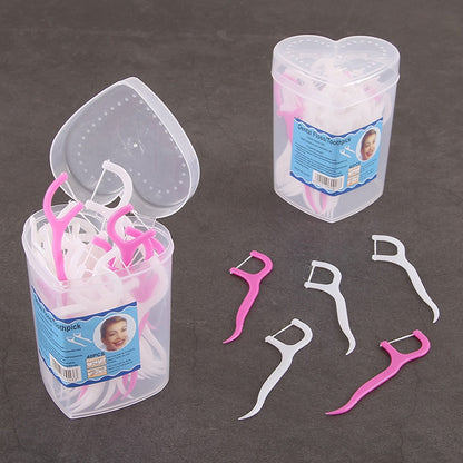 Floss Picks Oral Hygiene Tools (40 Pack) by HitMyNeed