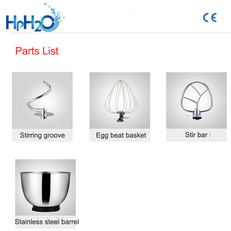 Flour Mixer Machine 4L, 600W Stand Dough Mixer by HitMyNeed