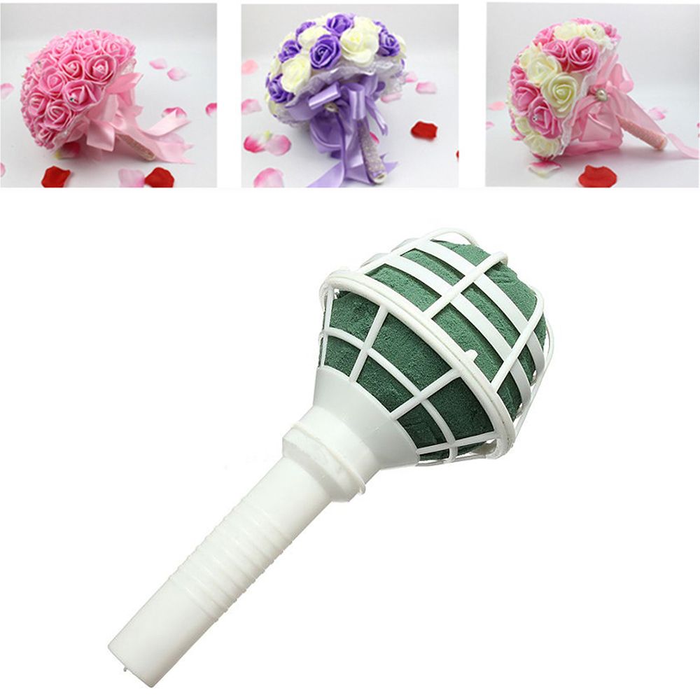 Flower Arrangement Foam Bouquet Holder with Handle by HitMyNeed