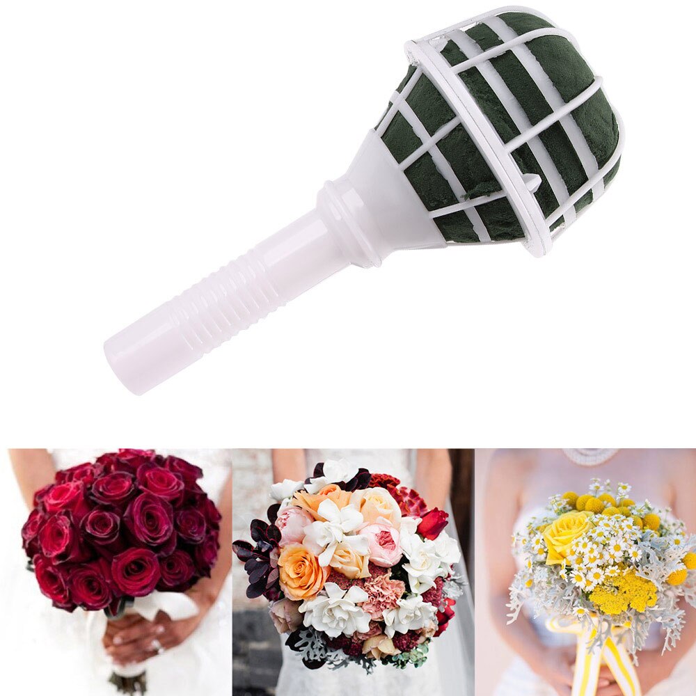 Flower Arrangement Foam Bouquet Holder with Handle by HitMyNeed
