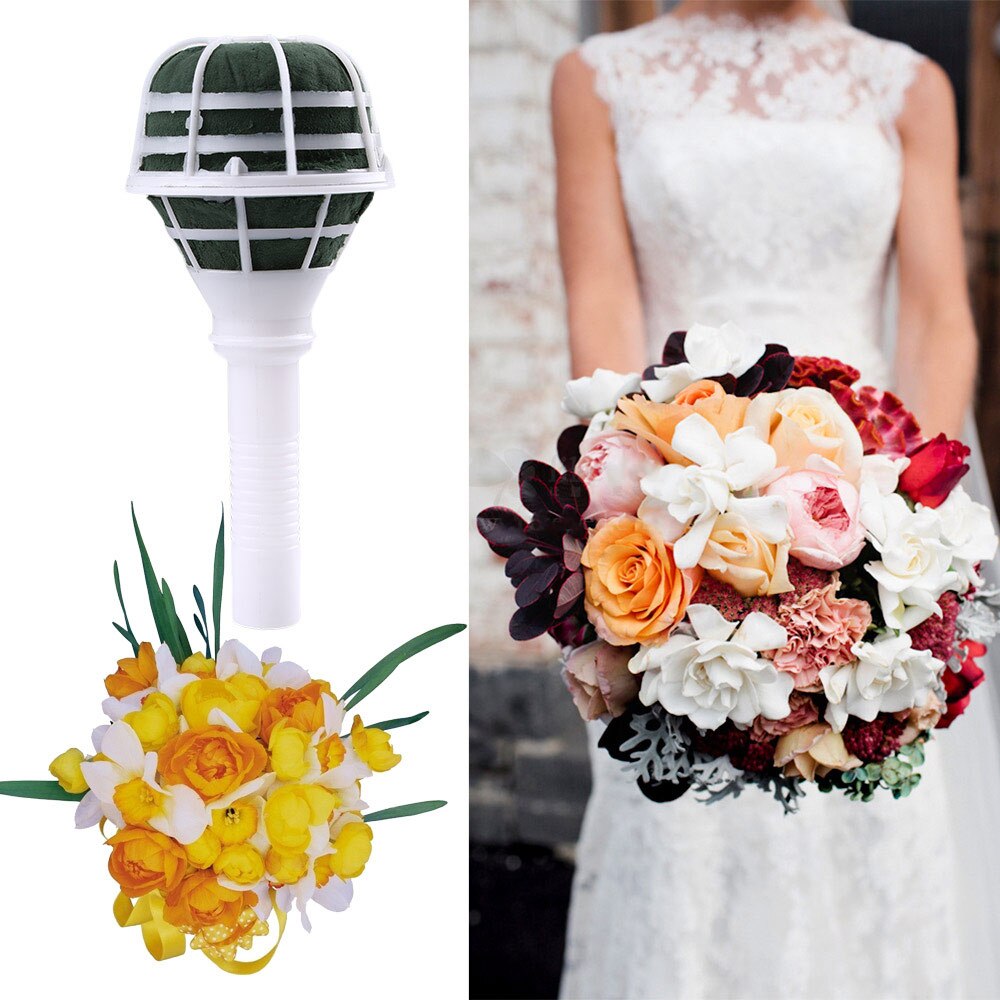 Flower Arrangement Foam Bouquet Holder with Handle by HitMyNeed