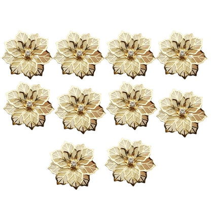 Flower Metal Napkin Rings Set of 10 by HitMyNeed