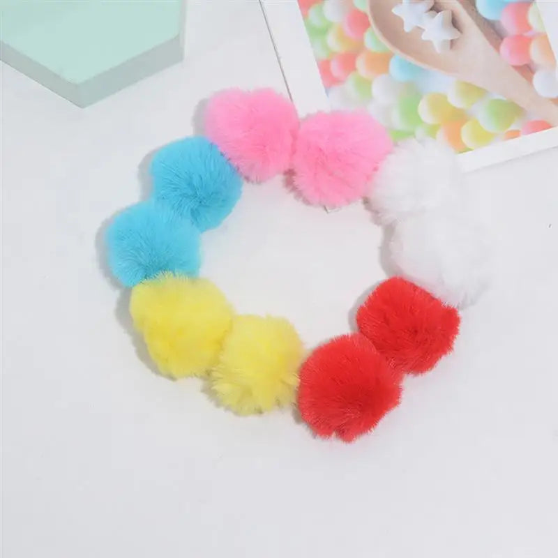 Fluffy Dangle Pom Pom Earrings for Women by HitMyNeed