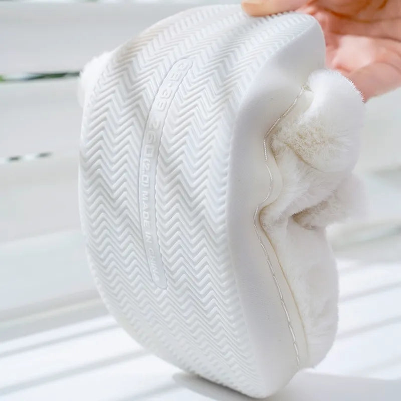 Fluffy Plush Cat House Slippers for Women & Men by HitMyNeed