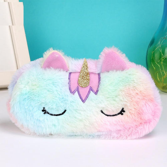 Fluffy Unicorn Pencil Case for Kids by HitMyNeed