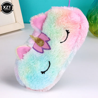 Fluffy Unicorn Pencil Case for Kids by HitMyNeed