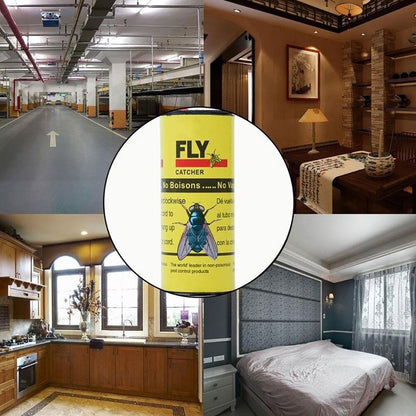 Fly Catcher Sticky Paper Rolls Set of 4 by HitMyNeed