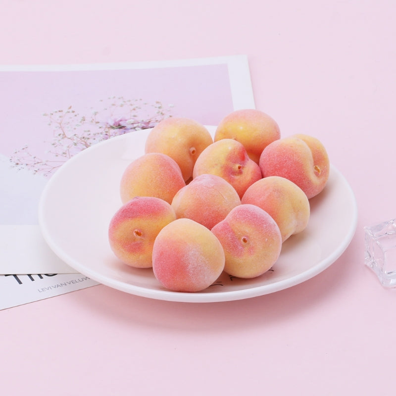 Foam Artificial Peaches Set of 20 by HitMyNeed