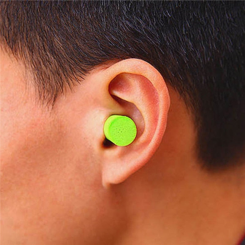Foam Earplugs Noise Reduction (10 Pairs, PU Foam) by HitMyNeed