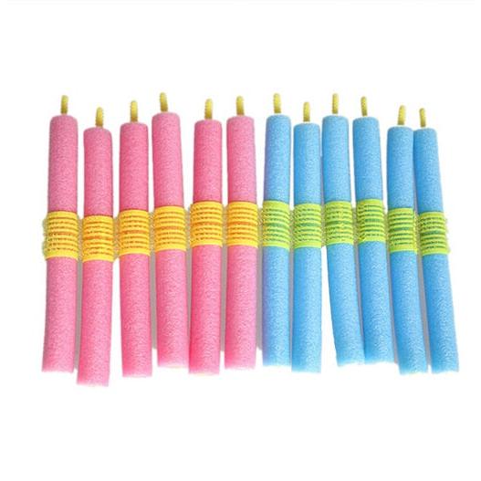 Foam Hair Rollers Set of 12 for Heatless Curls by HitMyNeed