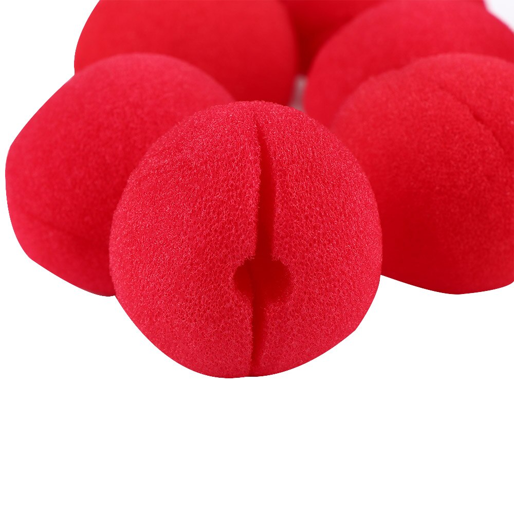 Foam Red Clown Noses Set of 10 by HitMyNeed