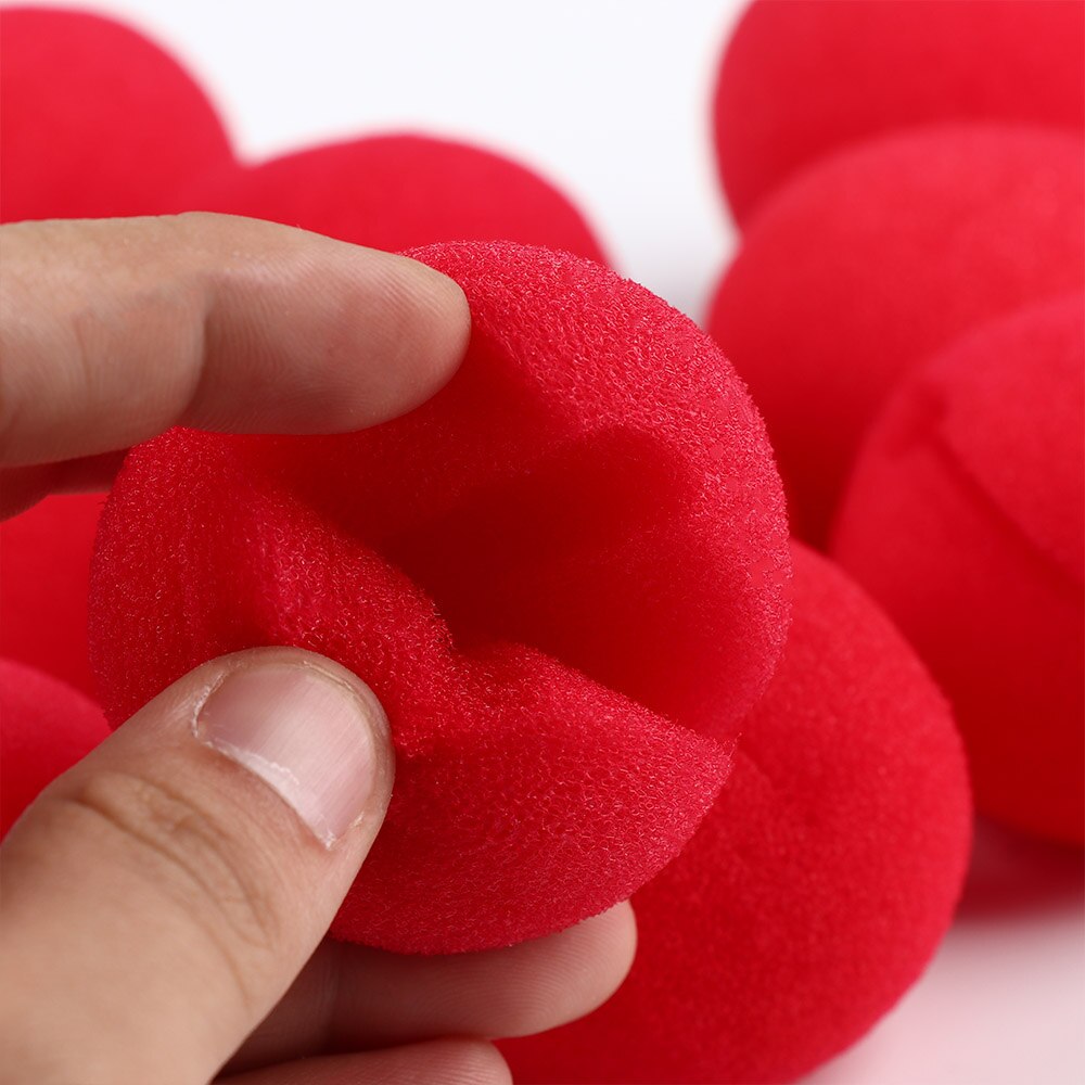 Foam Red Clown Noses Set of 10 by HitMyNeed