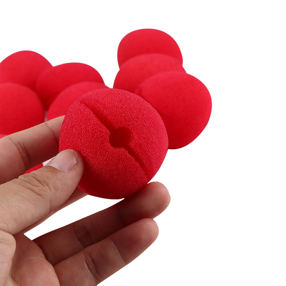 Foam Red Clown Noses Set of 10 by HitMyNeed