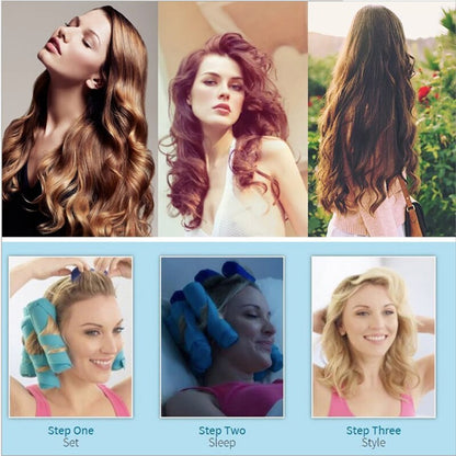 Foam Sleeping Hair Rollers Set (8 pcs) by HitMyNeed