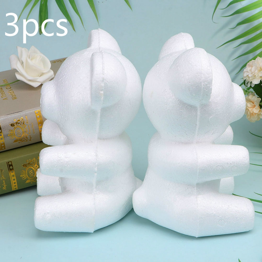 Foam Teddy Bear Flower Molds Set (3 Pieces) by HitMyNeed