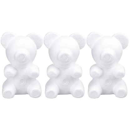 Foam Teddy Bear Flower Molds Set (3 Pieces) by HitMyNeed