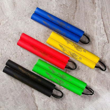 Foam Training Nunchucks for Kids - Rope Chain 25cm by HitMyNeed