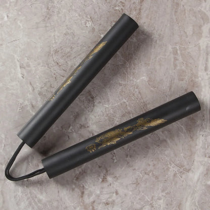 Foam Training Nunchucks for Kids - Rope Chain 25cm black by HitMyNeed