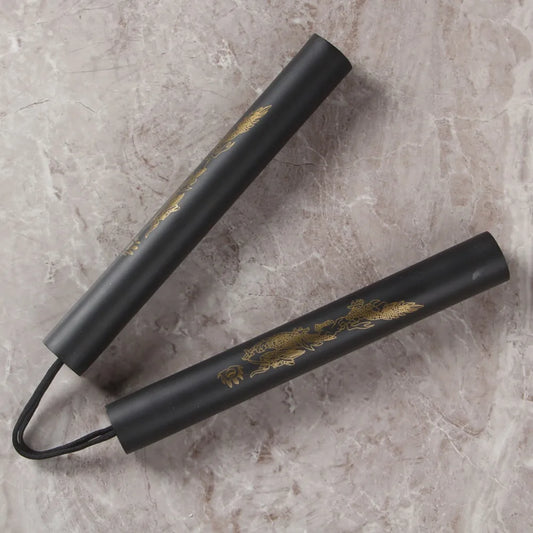 Foam Training Nunchucks for Kids - Rope Chain 25cm black by HitMyNeed