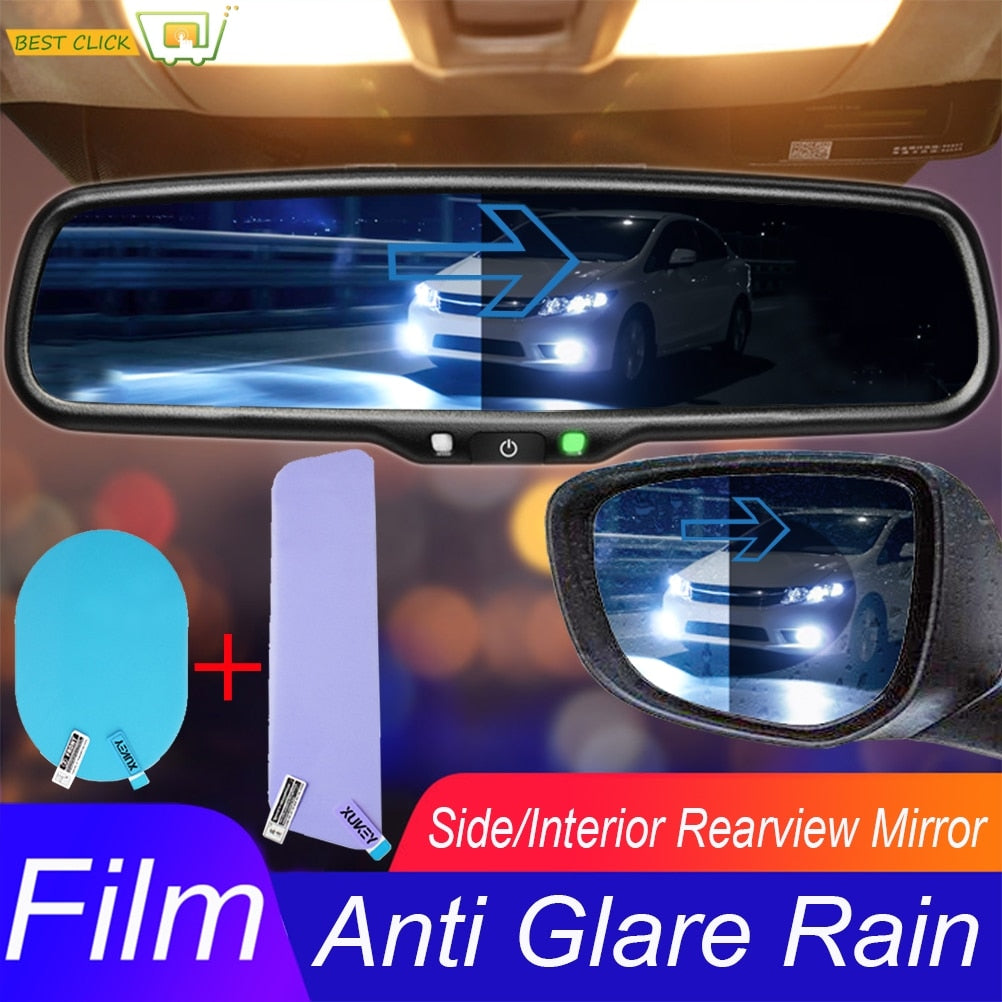 Fogless Anti-Glare Rear View Mirror Film Set by HitMyNeed