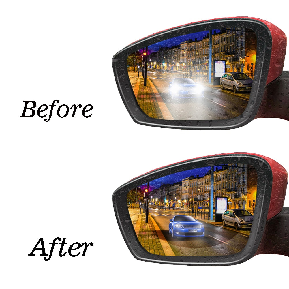 Fogless Anti-Glare Rear View Mirror Film Set by HitMyNeed