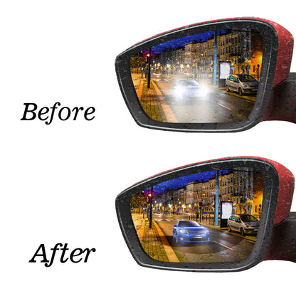 Fogless Anti-Glare Rear View Mirror Film Set by HitMyNeed