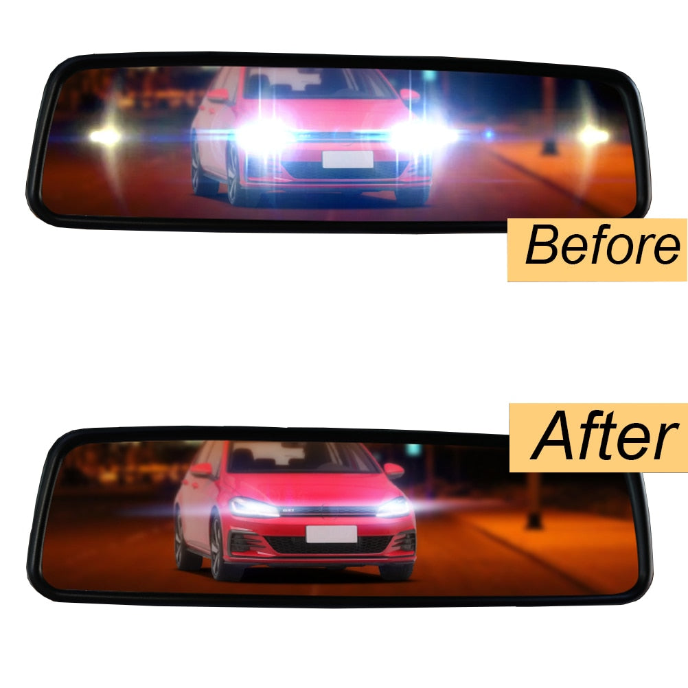 Fogless Anti-Glare Rear View Mirror Film Set by HitMyNeed