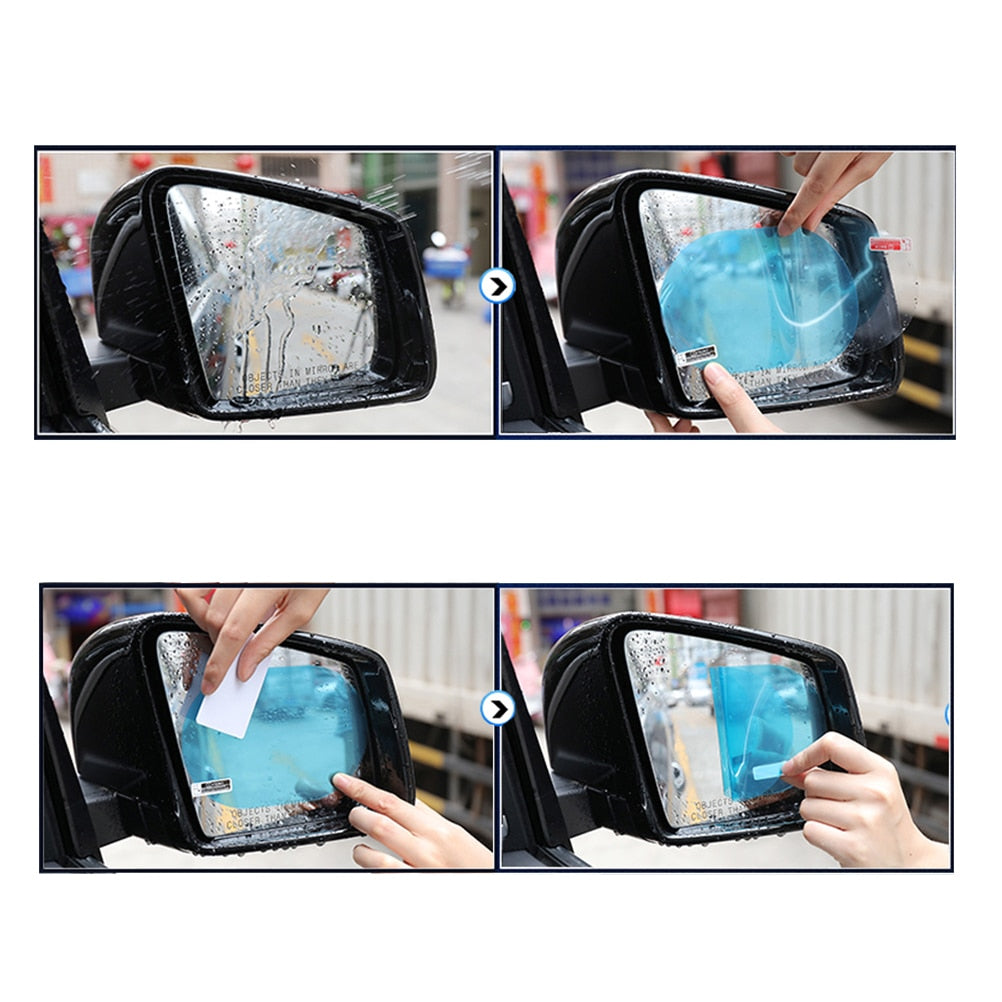 Fogless Anti-Glare Rear View Mirror Film Set by HitMyNeed