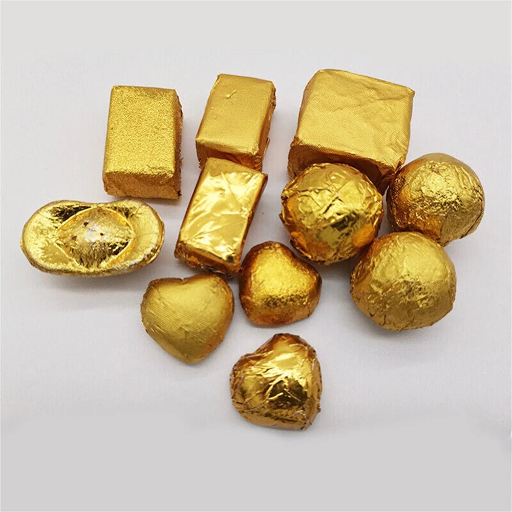 Foil Chocolate Wrappers 8x8cm (100 Pack) by HitMyNeed