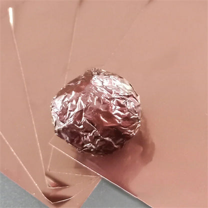 Foil Chocolate Wrappers 8x8cm (100 Pack) coffee by HitMyNeed