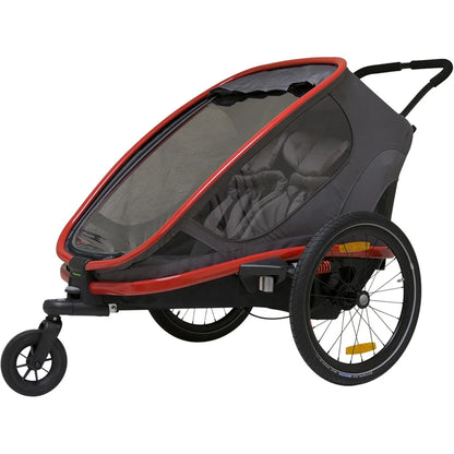 Foldable 2-in-1 Bike Trailer & Baby Pet Stroller by HitMyNeed