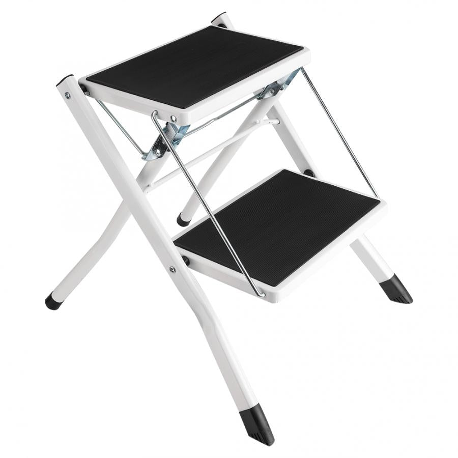 Foldable 2 Step Safety Ladder with Non-Slip Steps by HitMyNeed