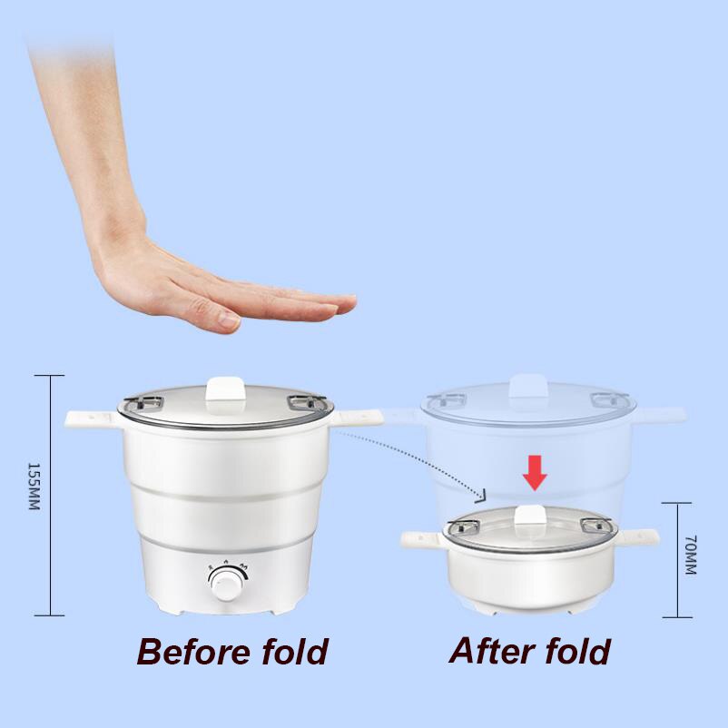 Foldable 2L Portable Electric Cooking Pot by HitMyNeed