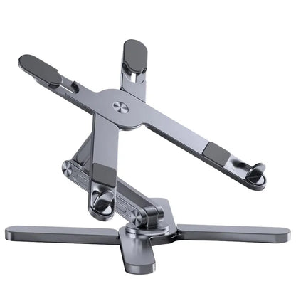 Foldable 360° Aluminum Laptop & Tablet Stand gray by HitMyNeed