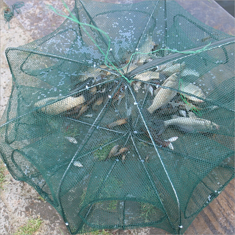 Foldable 6-Hole Fishing Net Trap Fish Catcher by HitMyNeed
