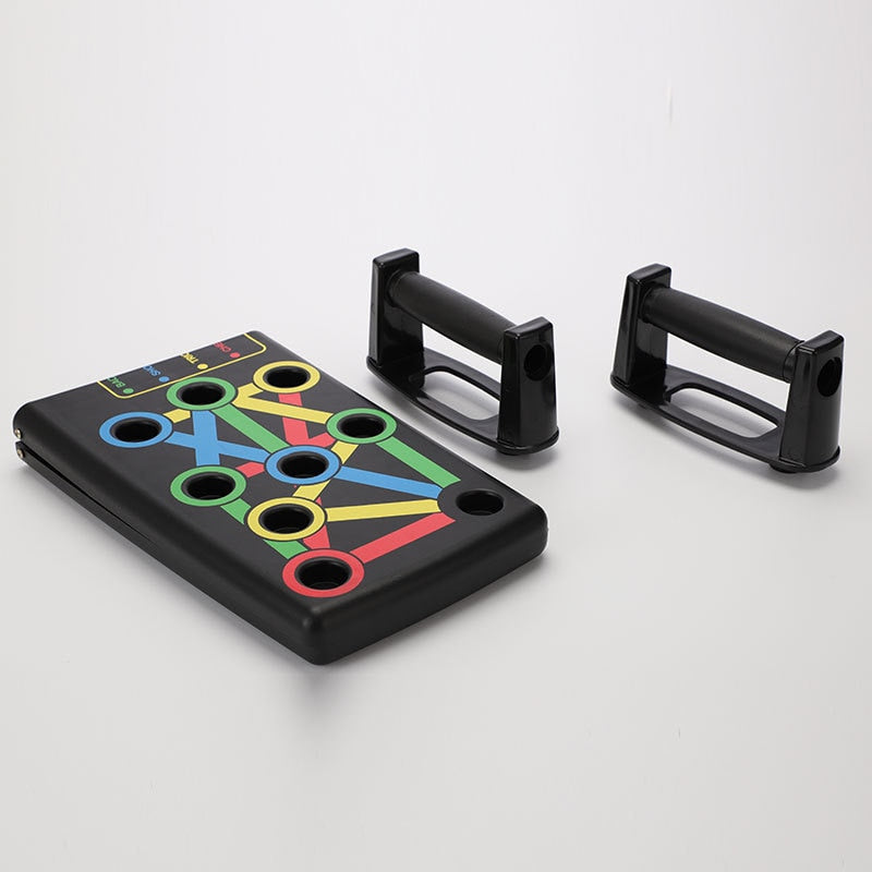Foldable 9-in-1 Color Coded Push Up Board Stand by HitMyNeed