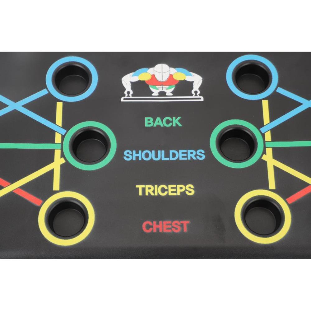 Foldable 9-in-1 Color Coded Push Up Board Stand by HitMyNeed