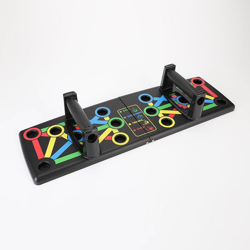 Foldable 9-in-1 Color Coded Push Up Board Stand by HitMyNeed