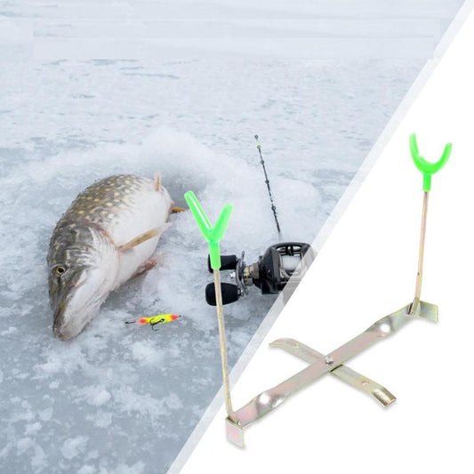 Foldable Adjustable Ice Fishing Rod Holder by HitMyNeed