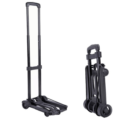 Foldable Aluminium Trolley Cart with Adjustable Handle by HitMyNeed