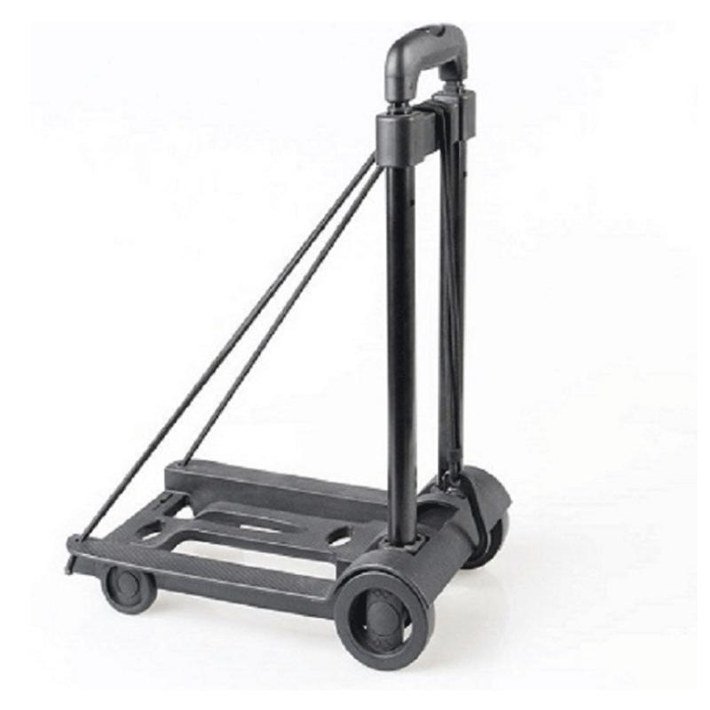 Foldable Aluminium Trolley Cart with Adjustable Handle by HitMyNeed