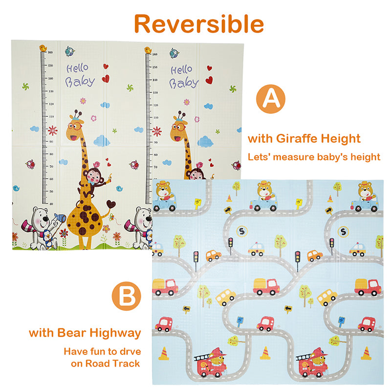 Foldable Baby Foam Play Mat 200 x 180cm by HitMyNeed