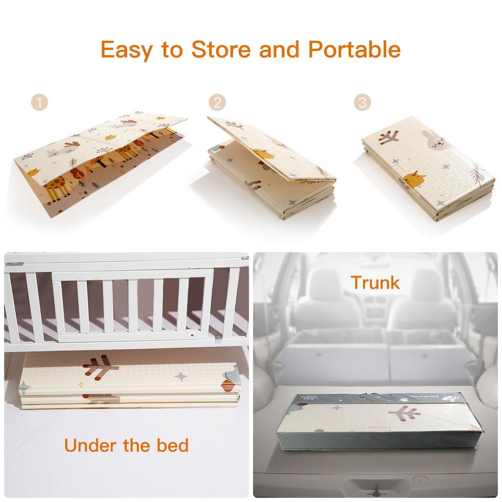 Foldable Baby Foam Play Mat 200 x 180cm by HitMyNeed