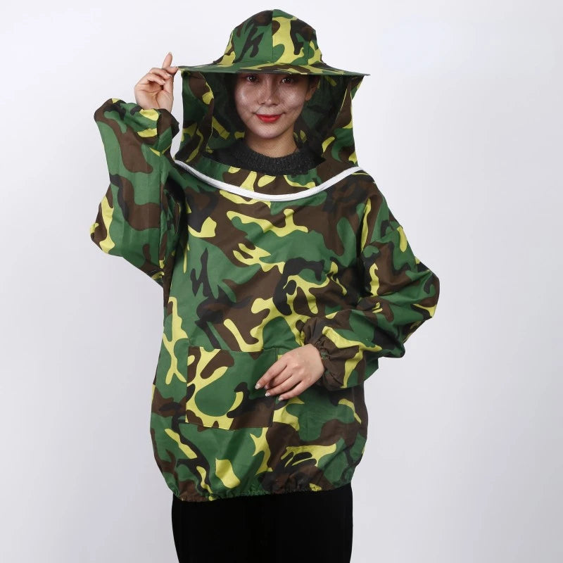 Foldable Beekeeping Jacket with Veil and Double Zipper 1.0 by HitMyNeed
