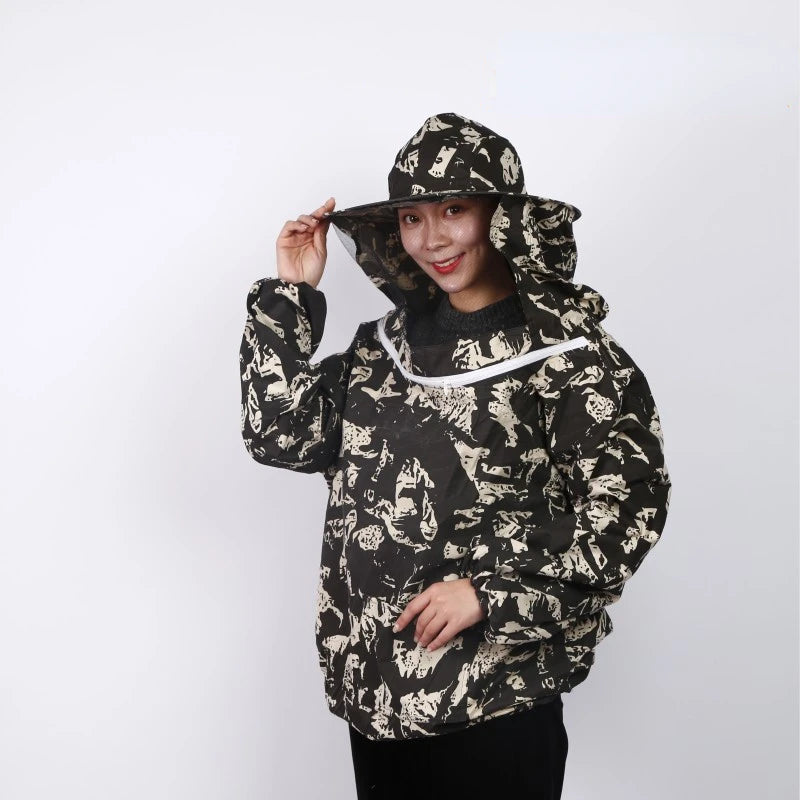 Foldable Beekeeping Jacket with Veil and Double Zipper 4.0 by HitMyNeed