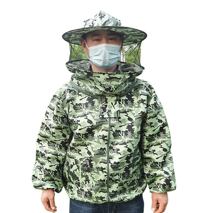 Foldable Beekeeping Jacket with Veil and Double Zipper by HitMyNeed
